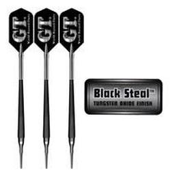 Click here to see larger photo of the Bottelsen G.T. Original Black Steal Smooth Barrel Soft Tip Darts.