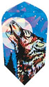 Clearance - GLD Howling Wolf at Moon 2-D Glitter Coal Cracker Dart Flights