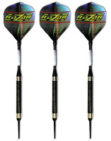 Click here to see larger photo of the Elkadart ''Razor'' Tungsten Soft Tip Darts.