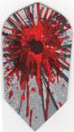 Bullet Hole Blood Spatter Slim Dart Flight
