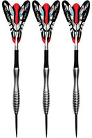 Click here to see larger photo of the Harrows V-Wing 90% Tungsten Steel Tip Darts.