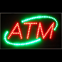 Click here to see larger photo of the ATM LED Sign.