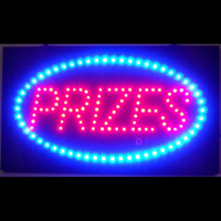 Click here to see larger photo of the Prizes LED Sign.