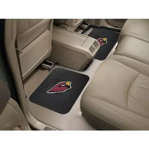 Arizona Cardinals Backseat Utility Mats 2 Pack 14"x17"