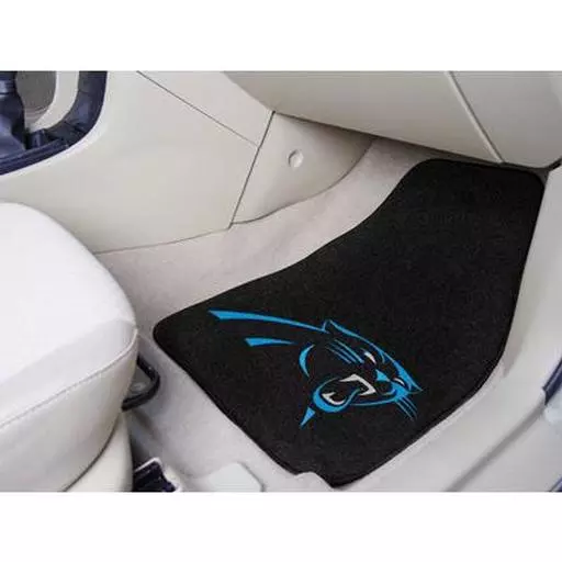 Carolina Panthers 2-piece Carpeted Car Mats 17"x27"