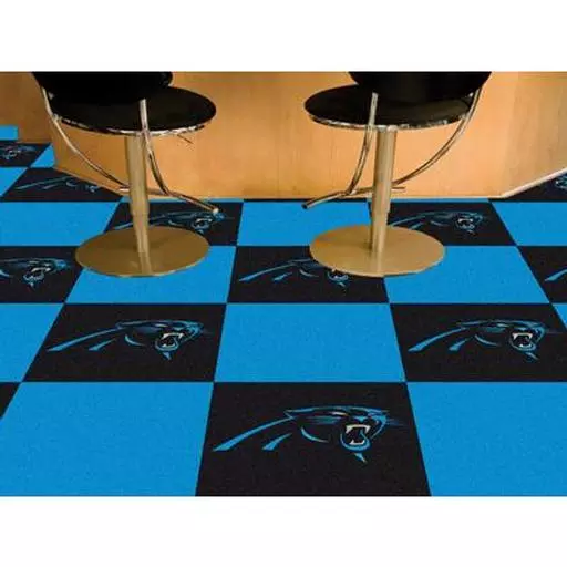 Carolina Panthers Carpet Tiles 18"x18" tiles