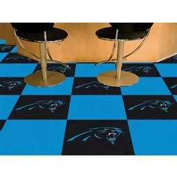 Click here to learn more about the Carolina Panthers Carpet Tiles 18"x18" tiles.