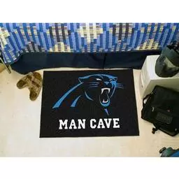 Click here to learn more about the Carolina Panthers Man Cave Starter Rug 19"x30".