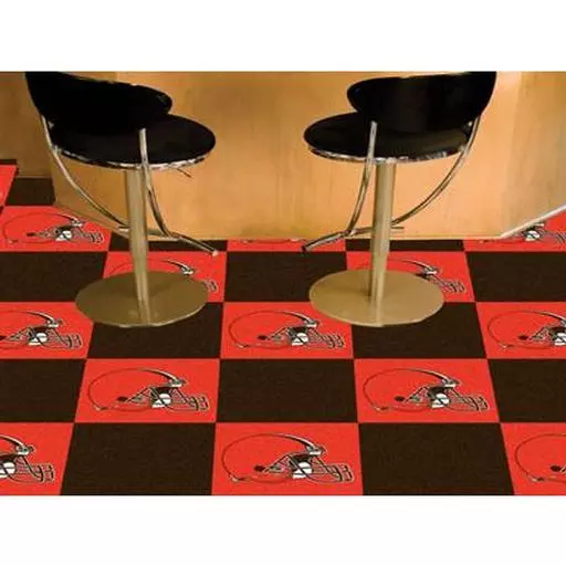 Cleveland Browns Carpet Tiles 18"x18" tiles