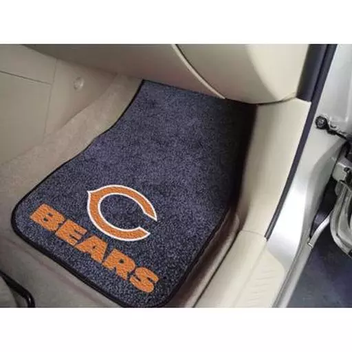 Chicago Bears 2-piece Carpeted Car Mats 17"x27"