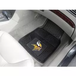 Click here to learn more about the Minnesota Vikings Heavy Duty 2-Piece Vinyl Car Mats 17"x27".