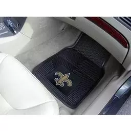 Click here to learn more about the New Orleans Saints Heavy Duty 2-Piece Vinyl Car Mats 17"x27".