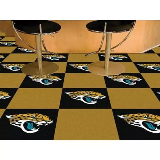 Jacksonville Jaguars Carpet Tiles 18"x18" tiles