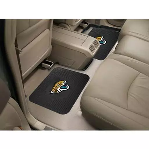 Jacksonville Jaguars Backseat Utility Mats 2 Pack 14"x17"