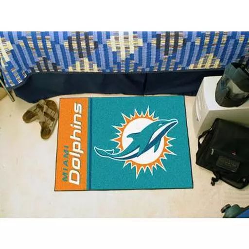Miami Dolphins Uniform Inspired Starter Rug 20"x30"