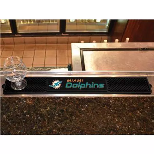 Miami Dolphins Drink Mat 3.25"x24"
