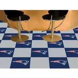 Click here to learn more about the New England Patriots Carpet Tiles 18"x18" tiles.