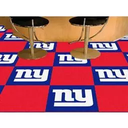 Click here to learn more about the New York Giants Carpet Tiles 18"x18" tiles.