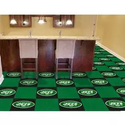 Click here to learn more about the New York Jets Carpet Tiles 18"x18" tiles.