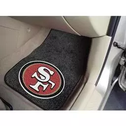 Click here to learn more about the San Francisco 49ers 2-piece Carpeted Car Mats 17"x27".