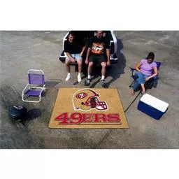 Click here to learn more about the San Francisco 49ers Tailgater Rug 5''x6''.