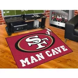 Click here to learn more about the San Francisco 49ers Man Cave All-Star Mat 33.75"x42.5".
