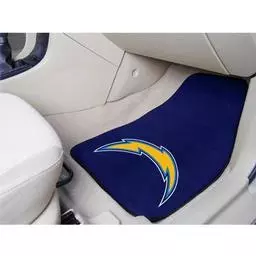 Click here to learn more about the San Diego Chargers 2-piece Carpeted Car Mats 17"x27".