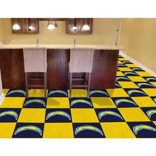 San Diego Chargers Carpet Tiles 18"x18" tiles
