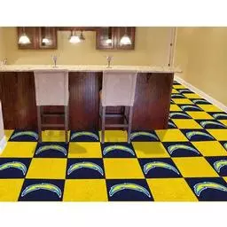 Click here to learn more about the San Diego Chargers Carpet Tiles 18"x18" tiles.