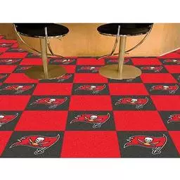Click here to learn more about the Tampa Bay Buccaneers Carpet Tiles 18"x18" tiles.