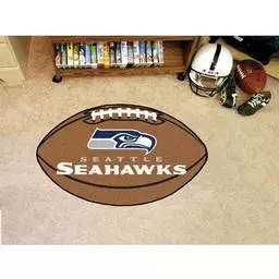Click here to learn more about the Seattle Seahawks Football Rug 20.5"x32.5".