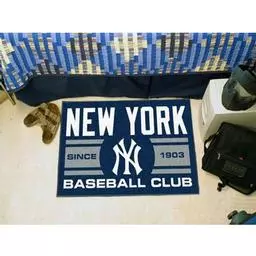 Click here to learn more about the rk Yankees Baseball Club Starter Rug 19"x30".