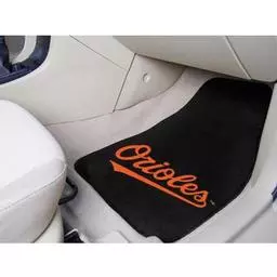 Click here to learn more about the Baltimore Orioles 2-piece Carpeted Car Mats 17"x27".