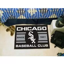 Click here to learn more about the o White Sox Baseball Club Starter Rug 19"x30".