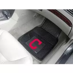 Click here to learn more about the Cleveland Indians Heavy Duty 2-Piece Vinyl Car Mats 17"x27".