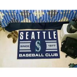 Click here to learn more about the e Mariners Baseball Club Starter Rug 19"x30".