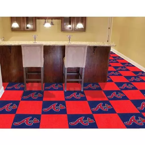 Atlanta Braves Carpet Tiles 18"x18" tiles