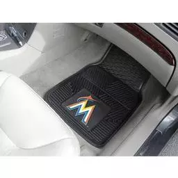 Click here to learn more about the Miami Marlins Heavy Duty 2-Piece Vinyl Car Mats 17"x27".