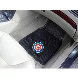 Click here to learn more about the Chicago Cubs Heavy Duty 2-Piece Vinyl Car Mats 17"x27".
