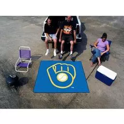 Click here to learn more about the Milwaukee Brewers "Ball in Glove" Tailgater Rug 5''x6''.