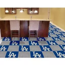Click here to learn more about the Los Angeles Dodgers Carpet Tiles 18"x18" tiles.