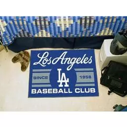 Click here to learn more about the geles Dodgers Baseball Club Starter Rug 19"x30".