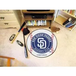 Click here to learn more about the San Diego Padres Baseball Mat 27" diameter.