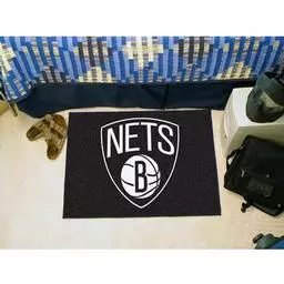 Click here to learn more about the Brooklyn Nets Starter Rug 19" x 30".