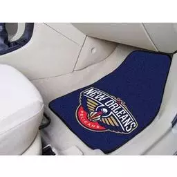 Click here to learn more about the New Orleans Pelicans 2-piece Carpeted Car Mats 17"x27".