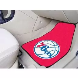 Click here to learn more about the Philadelphia 76ers 2-piece Carpeted Car Mats 17"x27".