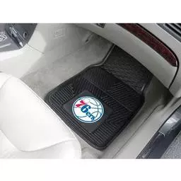 Click here to learn more about the Philadelphia 76ers Heavy Duty 2-Piece Vinyl Car Mats 17"x27".