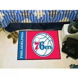 Click here to learn more about the Philadelphia 76ers Uniform Inspired Starter Rug 19"x30".
