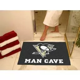 Click here to learn more about the Pittsburgh Penguins Man Cave All-Star Mat 33.75"x42.5".