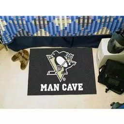 Click here to learn more about the Pittsburgh Penguins Man Cave Starter Rug 19"x30".